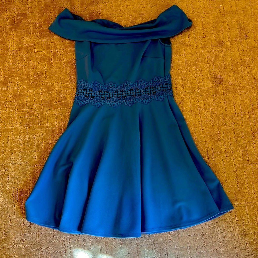 Blue brunch type dress
